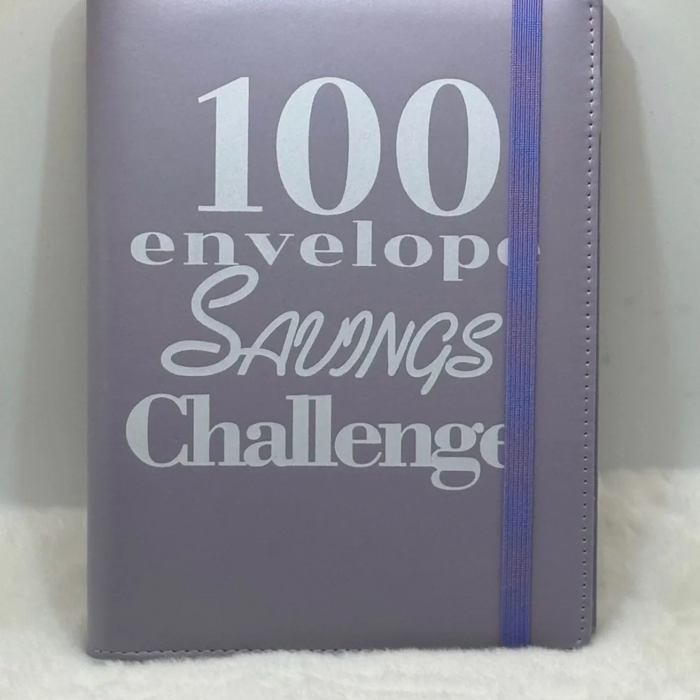 100 Envelope Savings Challenge Binder - Purple Budget Planner plus inserts